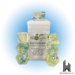 SET OF 7 DICE: DIFFUSION THUNDERBIRD